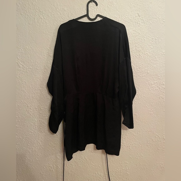 NWT Zara Structured Satin Effect Dress - Picture 4 of 7